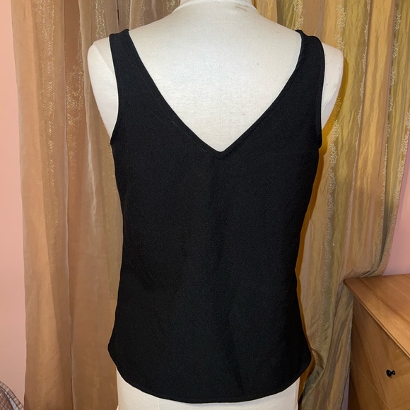 Black summer sleeveless top lace casual business blouse - Picture 2 of 9